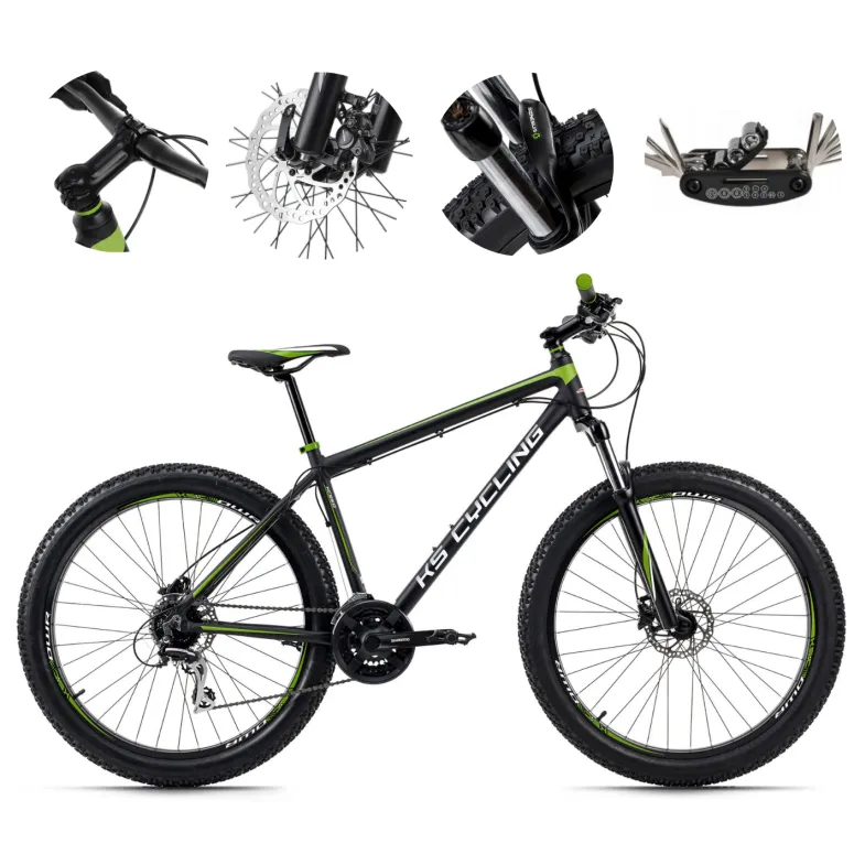 Rower Górski 27,5 MTB Damski Męski Tarcze Amortyzacja Hardtail Shimano