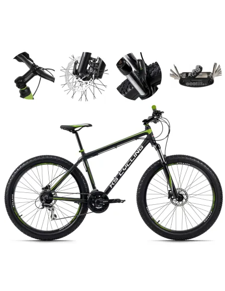 Rower Górski 27,5 MTB Damski Męski Tarcze Amortyzacja Hardtail Shimano