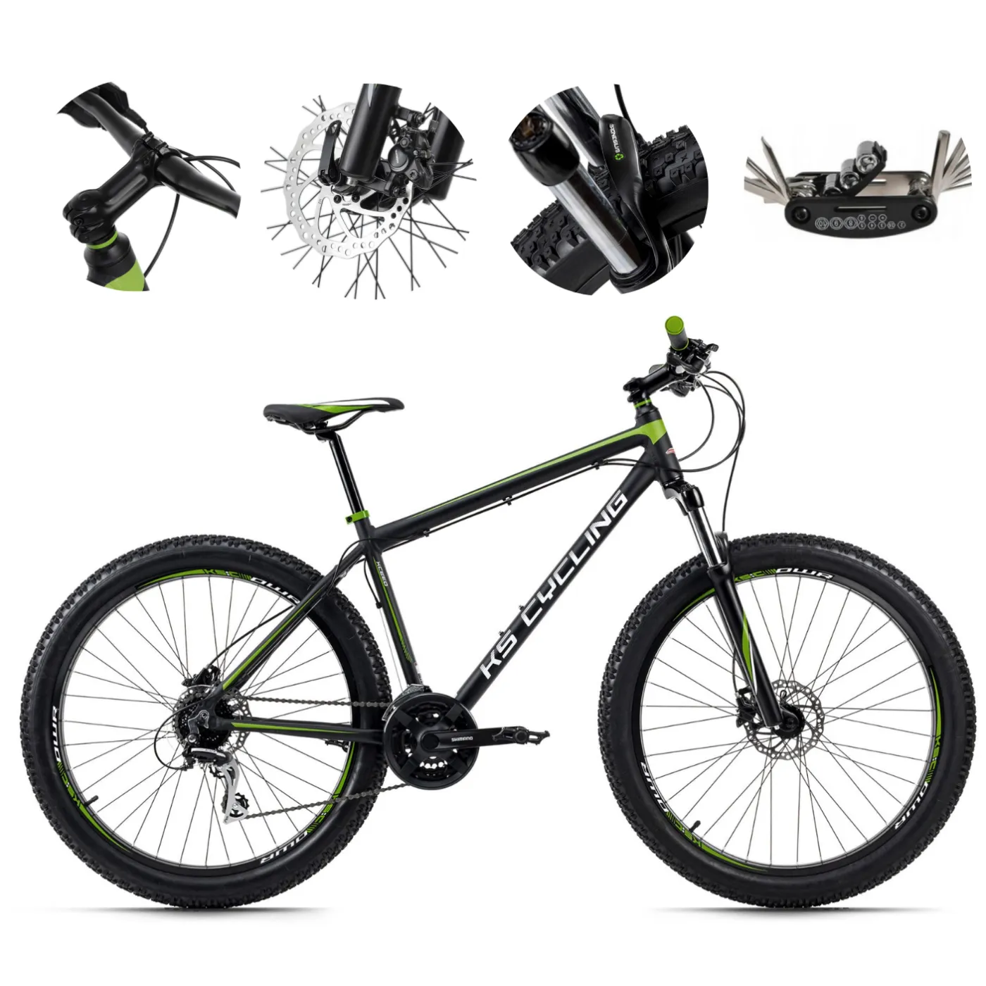 Rower Górski 27,5 MTB Damski Męski Tarcze Amortyzacja Hardtail Shimano