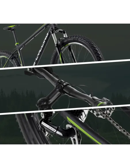 Rower Górski 27,5 MTB Damski Męski Tarcze Amortyzacja Hardtail Shimano - 3