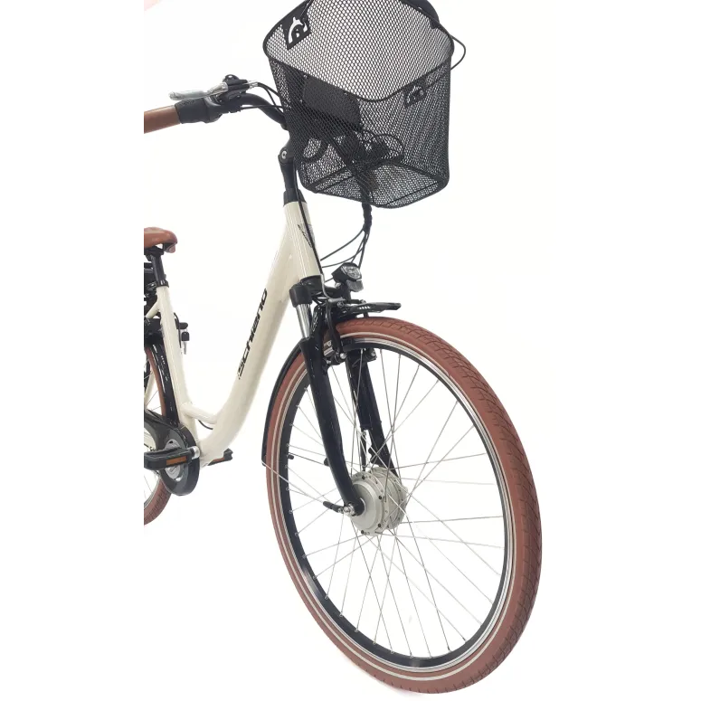 Elektryczny Rower Miejski 28 ALU Damski Wspomaganie Oświetlenie Nexus Bagaż