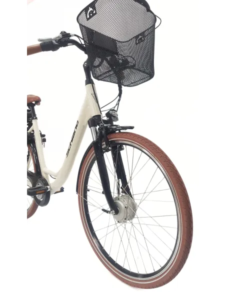 Elektryczny Rower Miejski 28 ALU Damski Wspomaganie Oświetlenie Nexus Bagaż