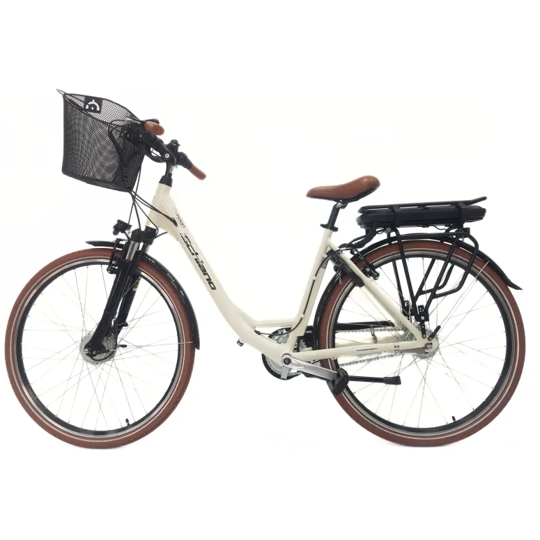 Elektryczny Rower Miejski 28 ALU Damski Wspomaganie Oświetlenie Nexus Bagaż