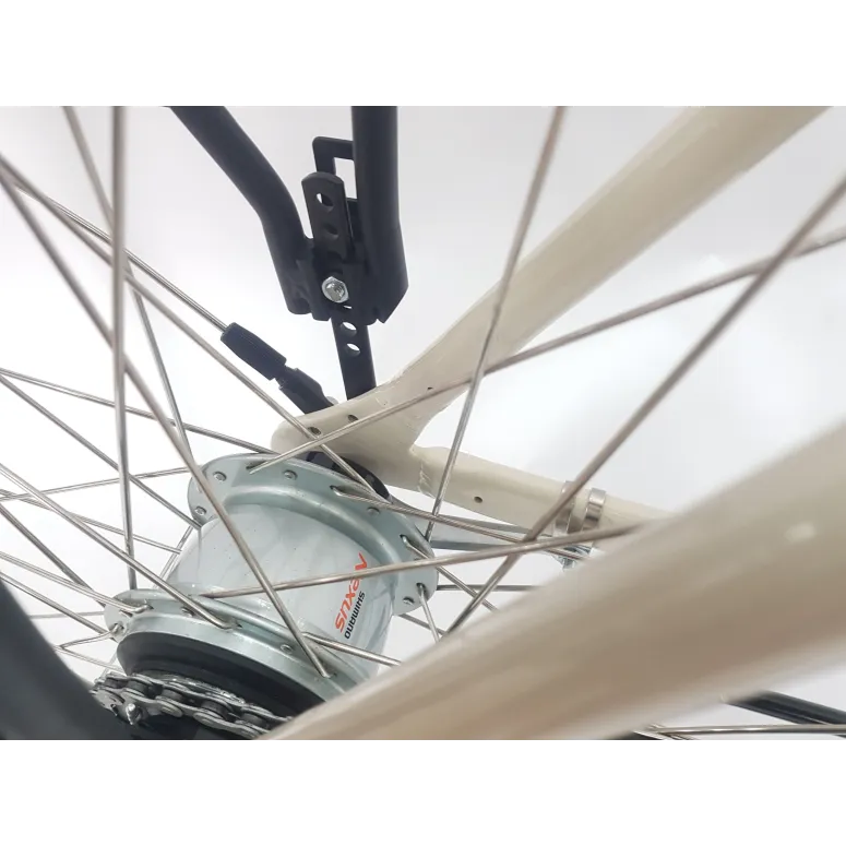 Elektryczny Rower Miejski 28 ALU Damski Wspomaganie Oświetlenie Nexus Bagaż