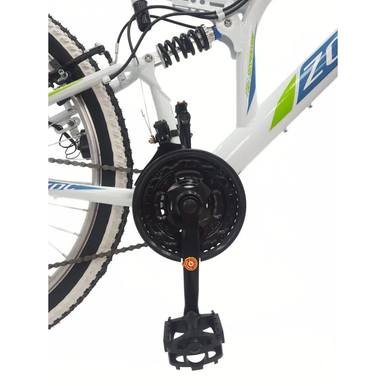 Rower Górski 26 MTB Pełna Amortyzacja Oświetlenie 21 biegów Amory Unisex - 7