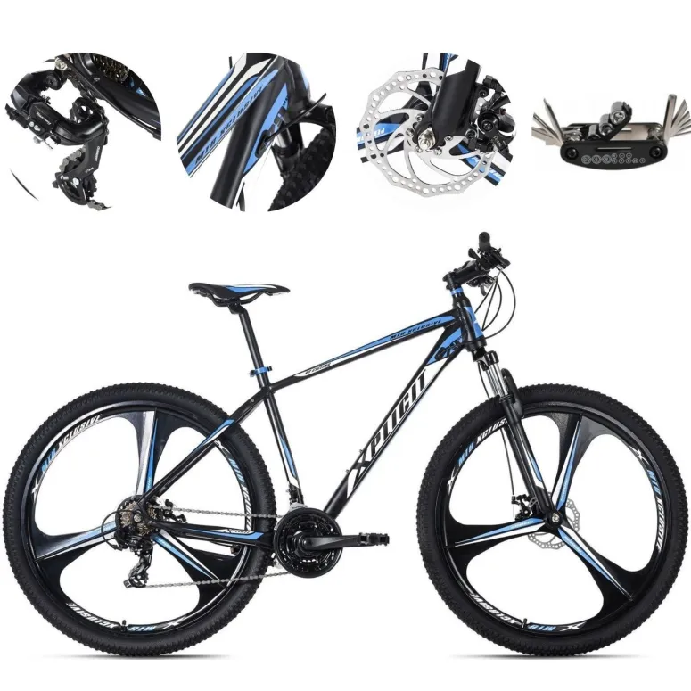 Rower Górski Uniwersalny 29 Aluminium Tarcze 21 bieg Cyngle Dzwonek Stopka