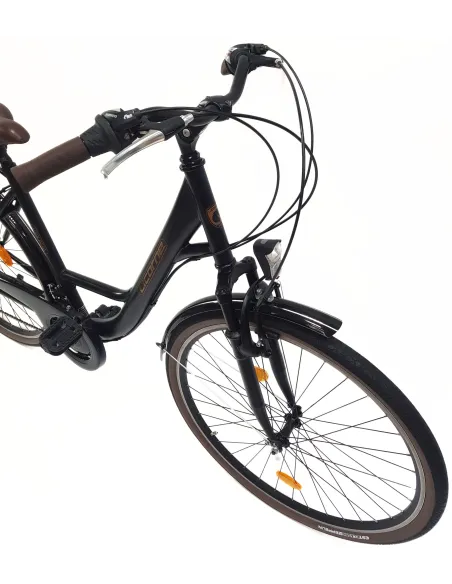 Rower Miejski Damski 28 Stalowy Dzwonek Błotniki Bagażnik Światła Stopka