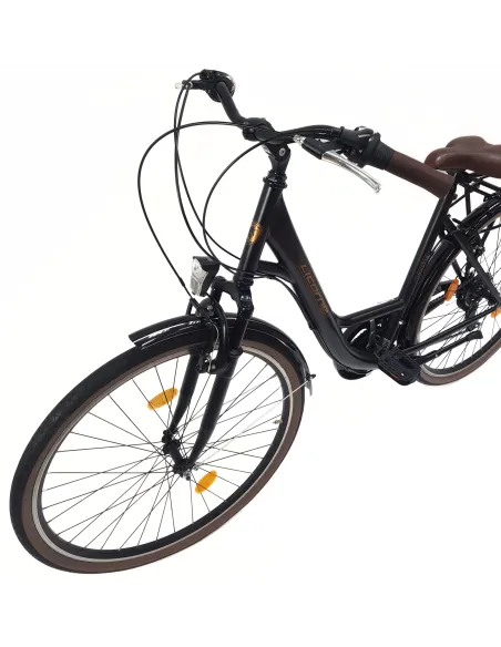 Rower Miejski Damski 28 Stalowy Dzwonek Błotniki Bagażnik Światła Stopka