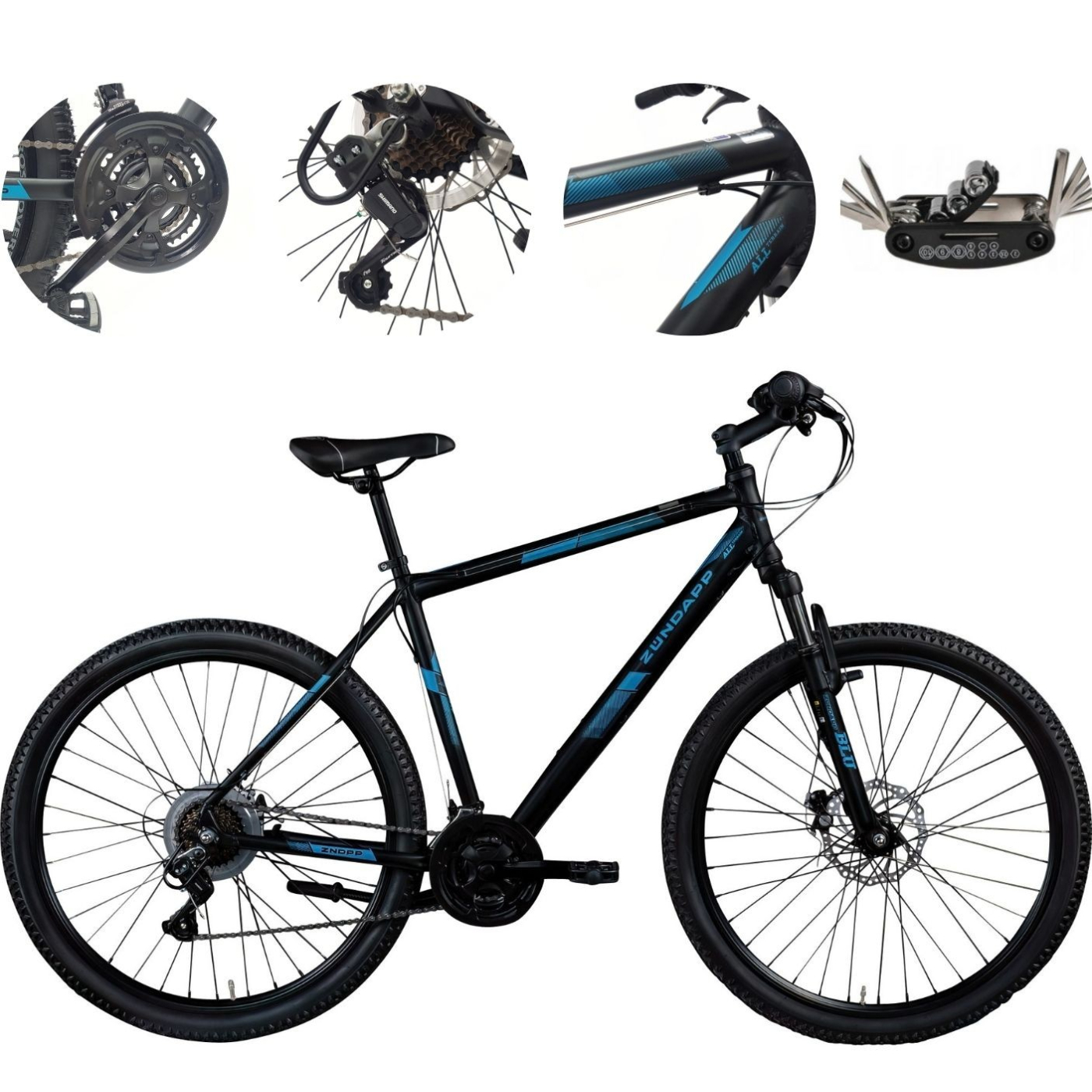 Rower Górski 29 ALU MTB Hardtail Hamulce Tarczowe Amortyzacja Revo Stopka