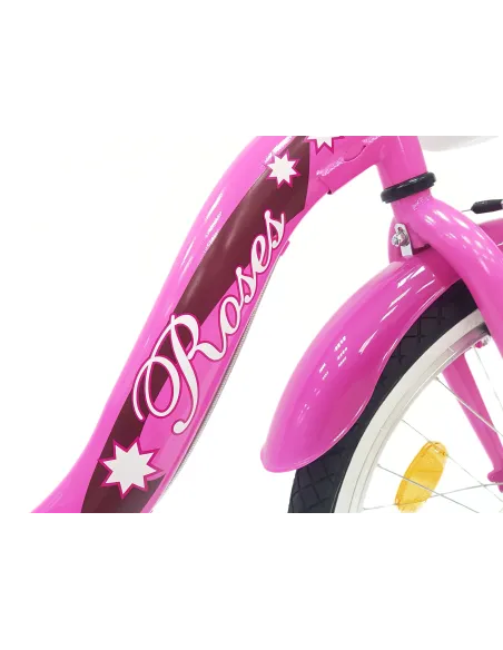 Rower Dziecięcy 20 Stal Dziewczęcy Bagażnik Koszyk Dzwonek Błotniki Odblask