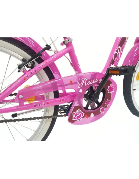 Rower Dziecięcy 20 Stal Dziewczęcy Bagażnik Koszyk Dzwonek Błotniki Odblask