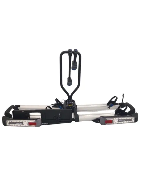 Bagażnik Rowerowy XLC Azura Easy LED Platforma Składany Uchylny Dwa Rowery