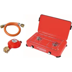 Kuchenka Turystyczna Rothenberg Gazowa Polowa Przenośna 2 Palniki Reduktor