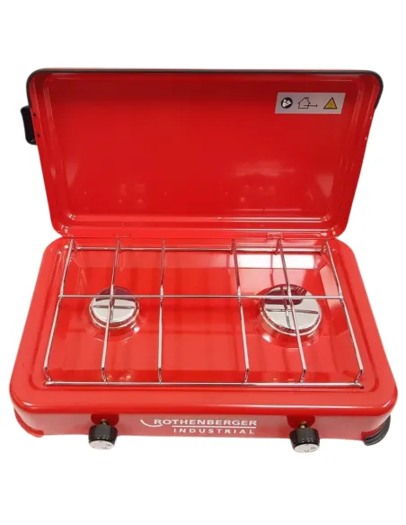 Kuchenka Turystyczna Rothenberg Gazowa Polowa Przenośna 2 Palniki Reduktor