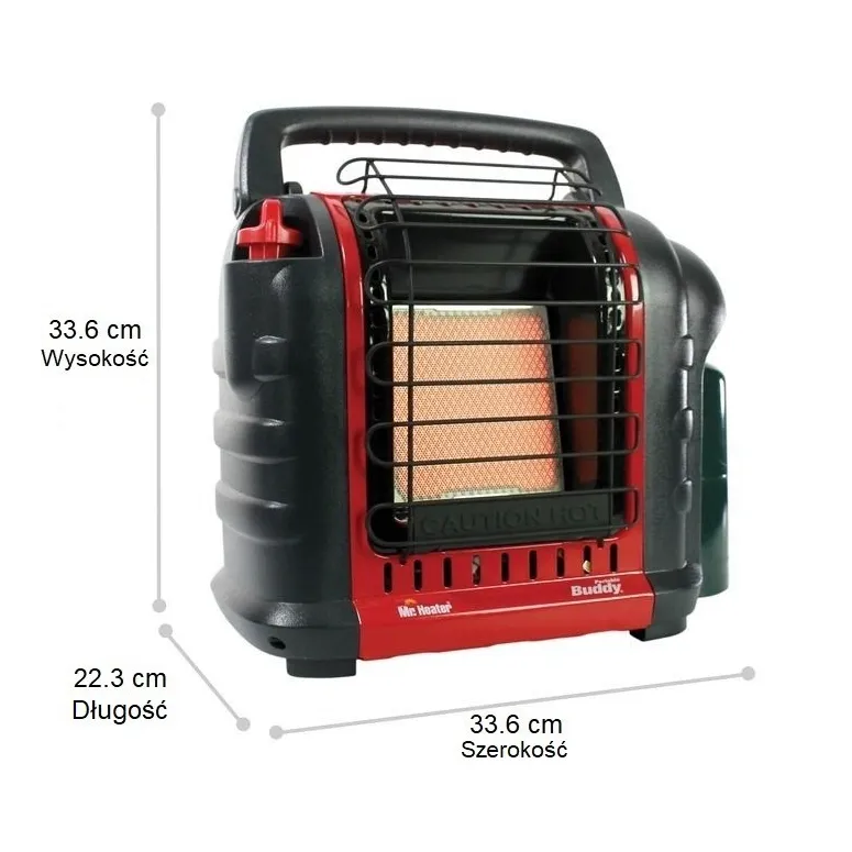 Piecyk Gazowy Mr.Heater Portable Buddy MH8BXDF Turystyczny 2.4 kW Kartusze