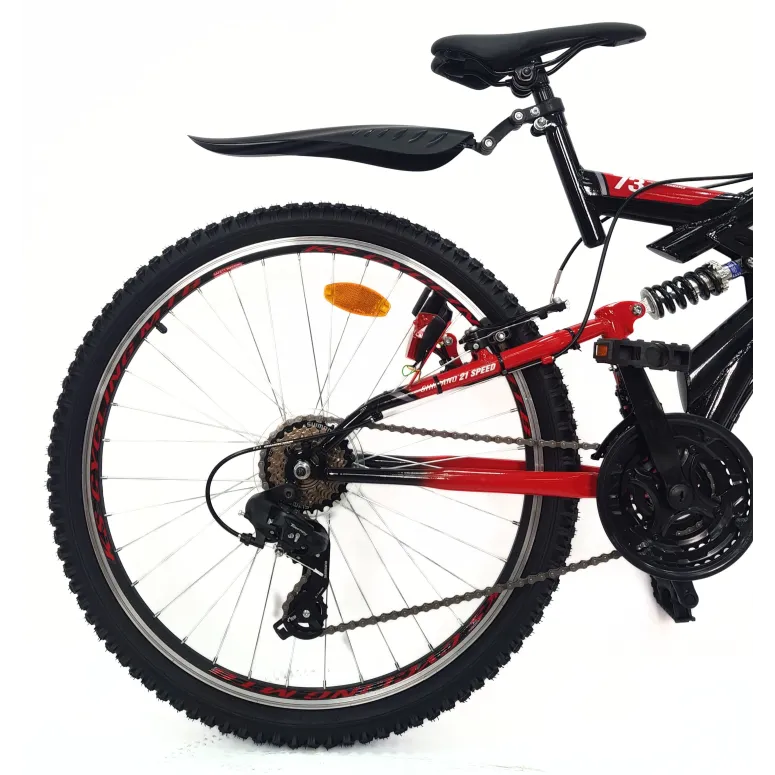 Rower Górski 26 Młodzieżowy MTB Amortyzacja Błotniki Światła Dynamo Dzwonek