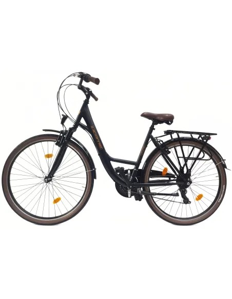 Rower Miejski Damski 28 Stalowy Dzwonek Błotniki Bagażnik Światła Stopka