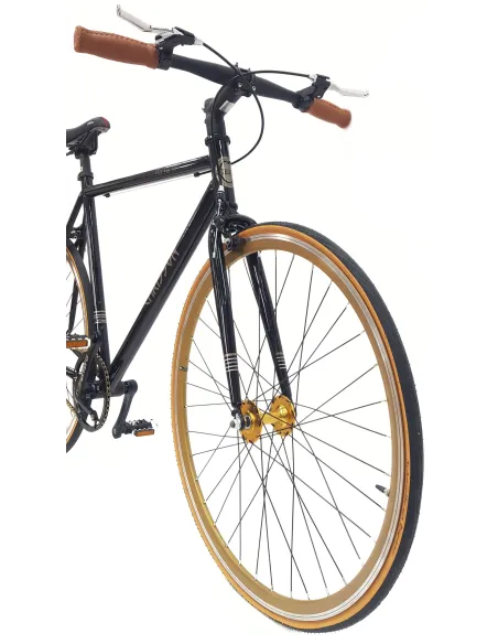 Rower Ostre Koło Męski 28 Stal Jednobiegowy Retro Lekki Wyścigowy U-brake