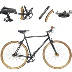 Rower Ostre Koło Męski 28 Stal Jednobiegowy Retro Lekki Wyścigowy U-brake