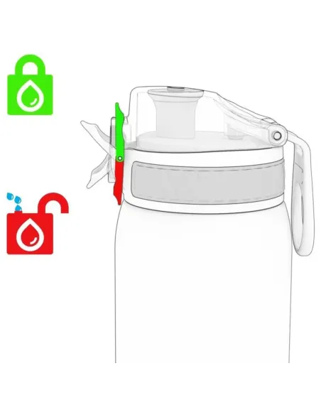 Butelka Na Wodę Bidon ION8 Sportowy Z Miarką Siłownia Fitness 750ml Czarny