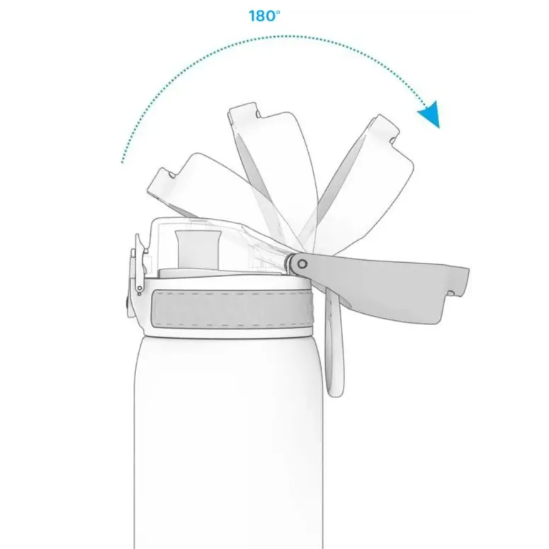 Butelka Na Wodę Bidon ION8 Sportowy Z Miarką Siłownia Fitness 750ml Czarny