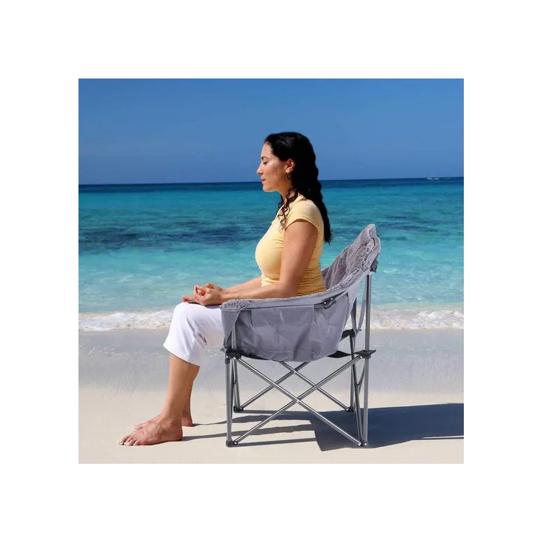 Krzesło Turystyczne Ogrodowe Alpha Camp Moon Składane Plażowe Kempingowe