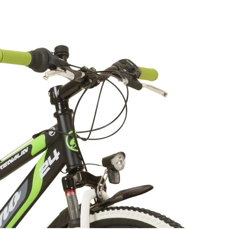 Rower Dziecięcy 24 Górski MTB Tarcze Revo Pełna Amortyzacja Światła Dynamo