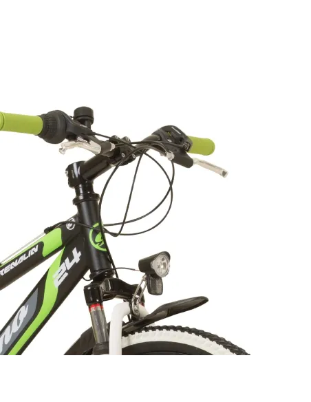 Rower Dziecięcy 24 Górski MTB Tarcze Revo Pełna Amortyzacja Światła Dynamo