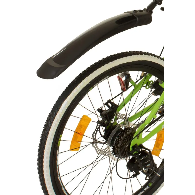 Rower Dziecięcy 24 Górski MTB Tarcze Revo Pełna Amortyzacja Światła Dynamo