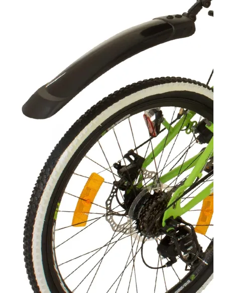 Rower Dziecięcy 24 Górski MTB Tarcze Revo Pełna Amortyzacja Światła Dynamo