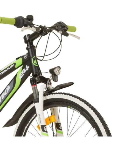 Rower Dziecięcy 24 Górski MTB Tarcze Revo Pełna Amortyzacja Światła Dynamo