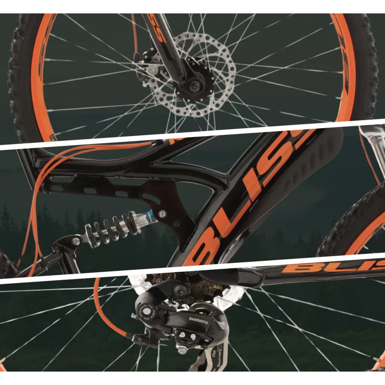 Rower Górski 26 Młodzieżowy MTB Pełna Amortyzacja Hamulce Tarczowe Góral