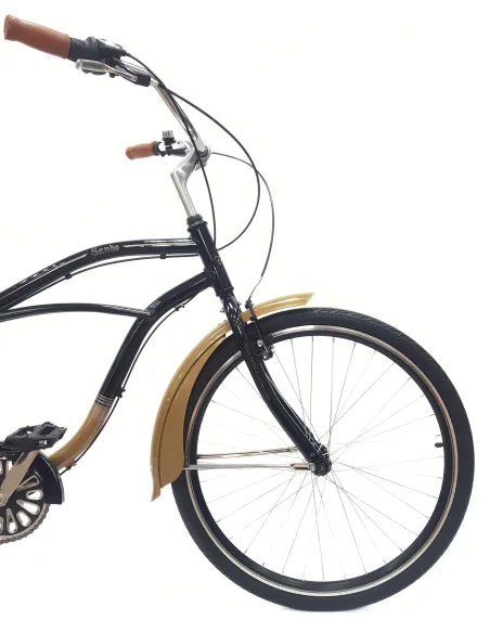 Rower Miejski Beach Cruiser 26 Damski Męski ALU Retro Dzwonek Błotniki Revo
