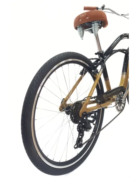 Rower Miejski Beach Cruiser 26 Damski Męski ALU Retro Dzwonek Błotniki Revo