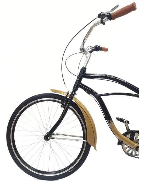 Rower Miejski Beach Cruiser 26 Damski Męski ALU Retro Dzwonek Błotniki Revo