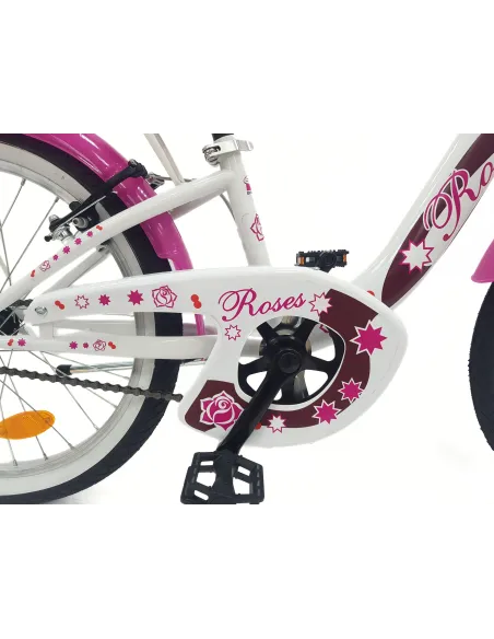 Rower Dziecięcy 20 Dziewczęcy Dzwonek Błotniki Bagażnik Koszyk Stopka Stal