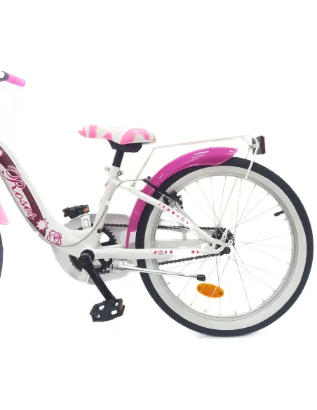 Rower Dziecięcy 20 Dziewczęcy Dzwonek Błotniki Bagażnik Koszyk Stopka Stal