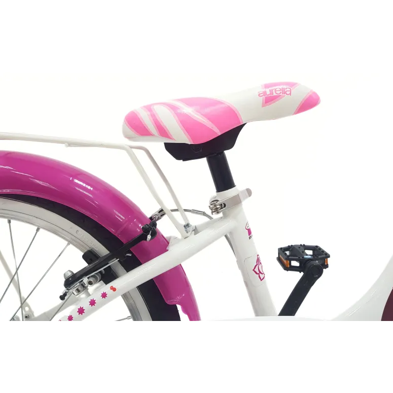 Rower Dziecięcy 20 Dziewczęcy Dzwonek Błotniki Bagażnik Koszyk Stopka Stal