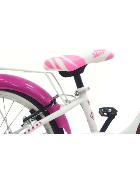 Rower Dziecięcy 20 Dziewczęcy Dzwonek Błotniki Bagażnik Koszyk Stopka Stal