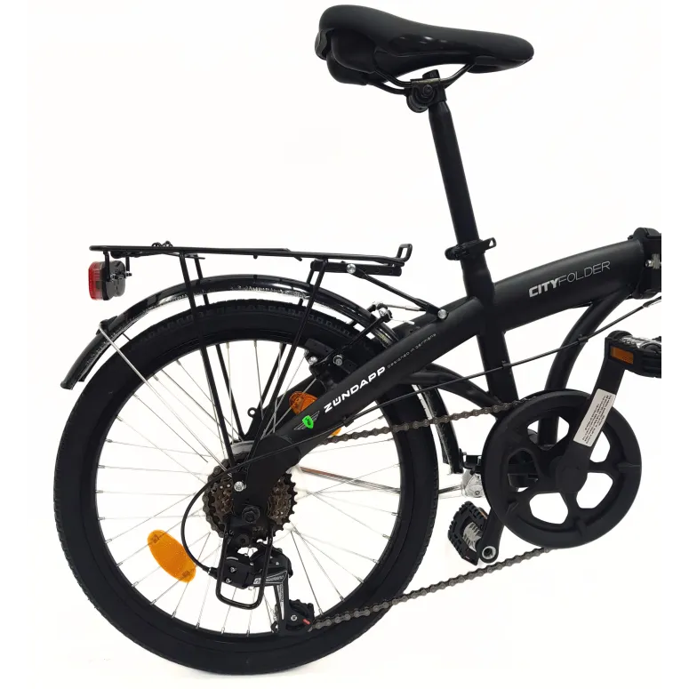 Rower Składany 20 Stal Męski Damski Miejski Składak Dzwonek Bagaż Światła