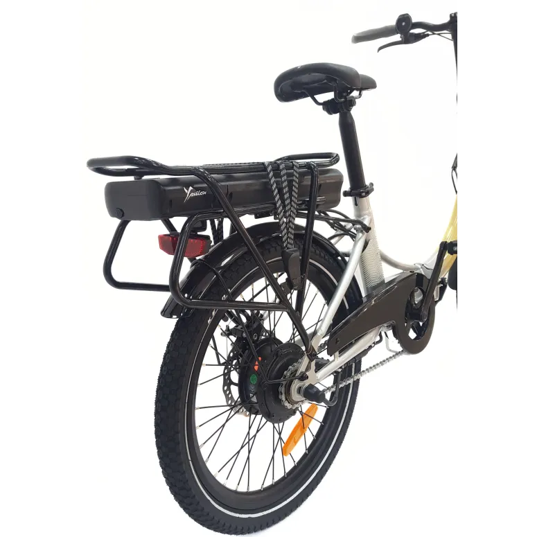 Elektryczny Rower Składany 20 Wspomaganie Błotniki Światła Bagażnik Dzwonek