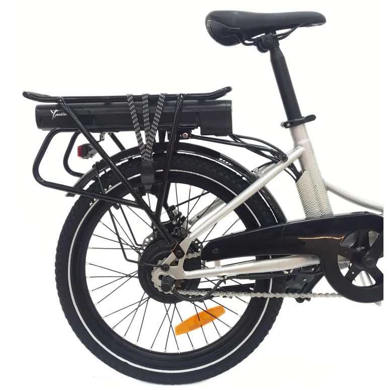 Elektryczny Rower Składany 20 Wspomaganie Błotniki Światła Bagażnik Dzwonek