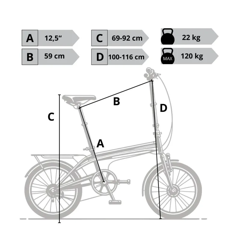 Elektryczny Rower Składany 20 Wspomaganie Błotniki Światła Bagażnik Dzwonek