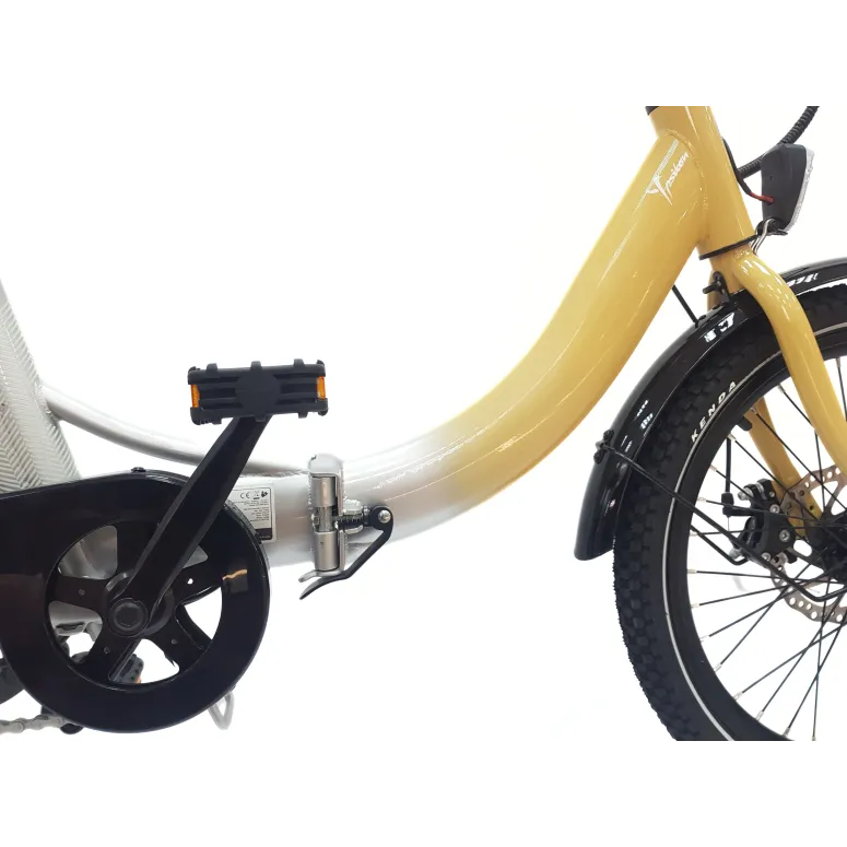 Elektryczny Rower Składany 20 Wspomaganie Błotniki Światła Bagażnik Dzwonek