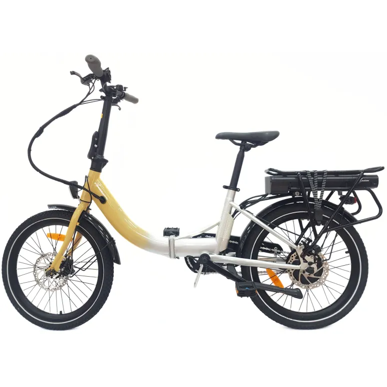 Elektryczny Rower Składany 20 Wspomaganie Błotniki Światła Bagażnik Dzwonek