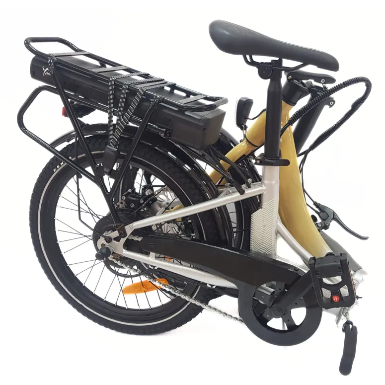 Elektryczny Rower Składany 20 Wspomaganie Błotniki Światła Bagażnik Dzwonek