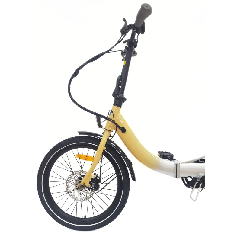 Elektryczny Rower Składany 20 Wspomaganie Błotniki Światła Bagażnik Dzwonek