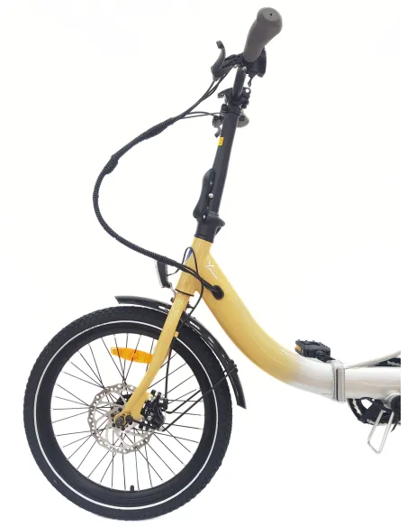 Elektryczny Rower Składany 20 Wspomaganie Błotniki Światła Bagażnik Dzwonek