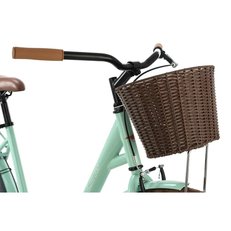 Rower Miejski Damski 28 Stal Bagażnik Dzwonek Koszyk Stopka Osłona Kontra