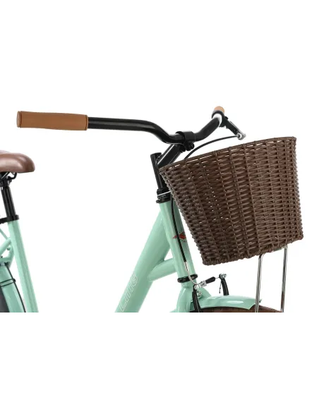 Rower Miejski Damski 28 Stal Bagażnik Dzwonek Koszyk Stopka Osłona Kontra
